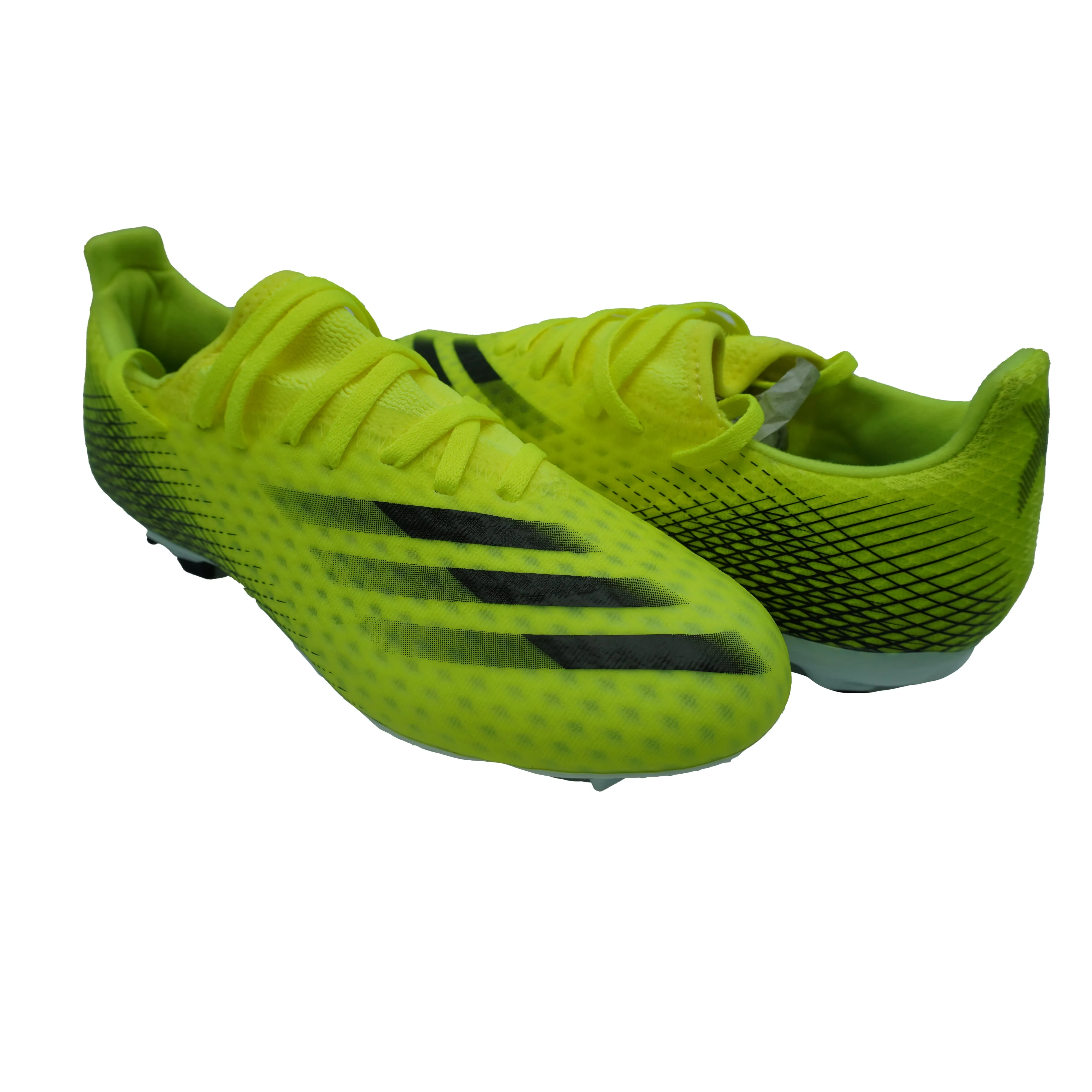 Adidas Boy's X Ghosted.4 Firm Ground Soccer Cleats Solar Yellow Black Size 5
