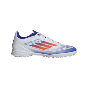 adidas F50 League Artificial Turf Soccer Shoes | Cloud White-Solar Red-Lucid Blue | Men's