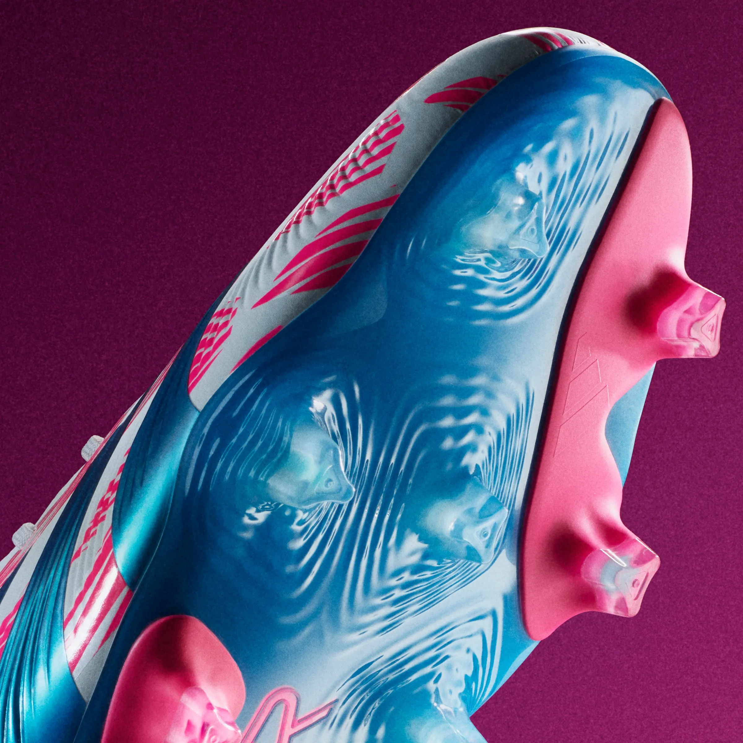 adidas Predator Elite FG Firm Ground Soccer Cleat - FTWhite/ Solar Blue/ Solar Pink