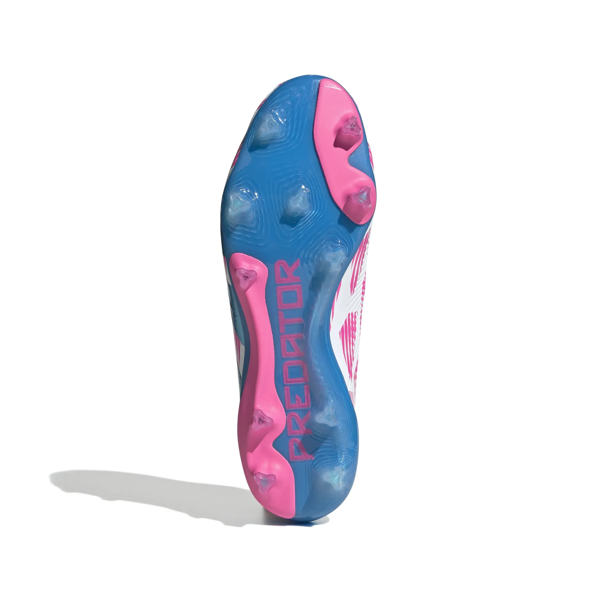 adidas Predator Elite FG Firm Ground Soccer Cleat - FTWhite/ Solar Blue/ Solar Pink