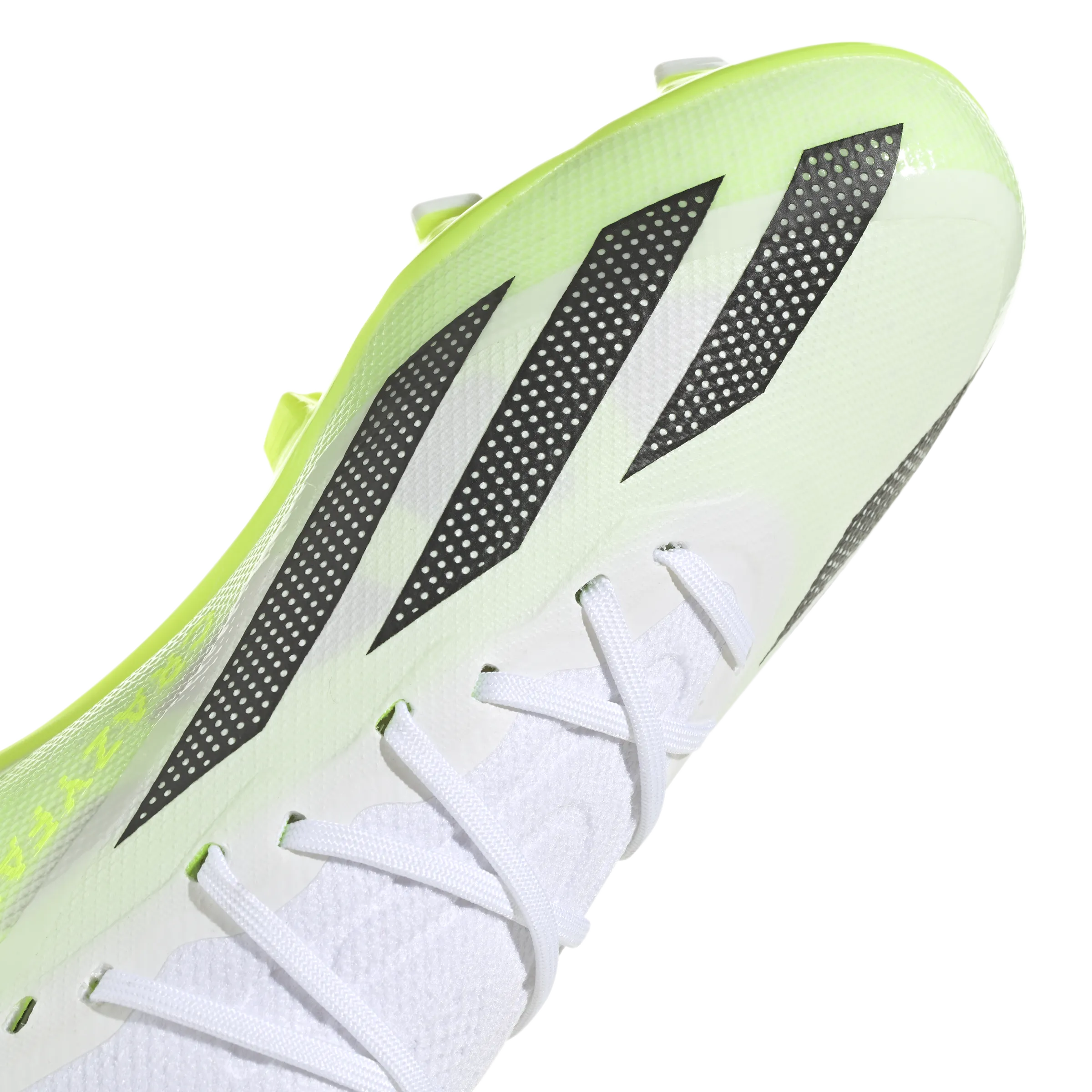 Adidas X Crazyfast .1 FG J - Cloud White/Core Black/Lucid Lemon