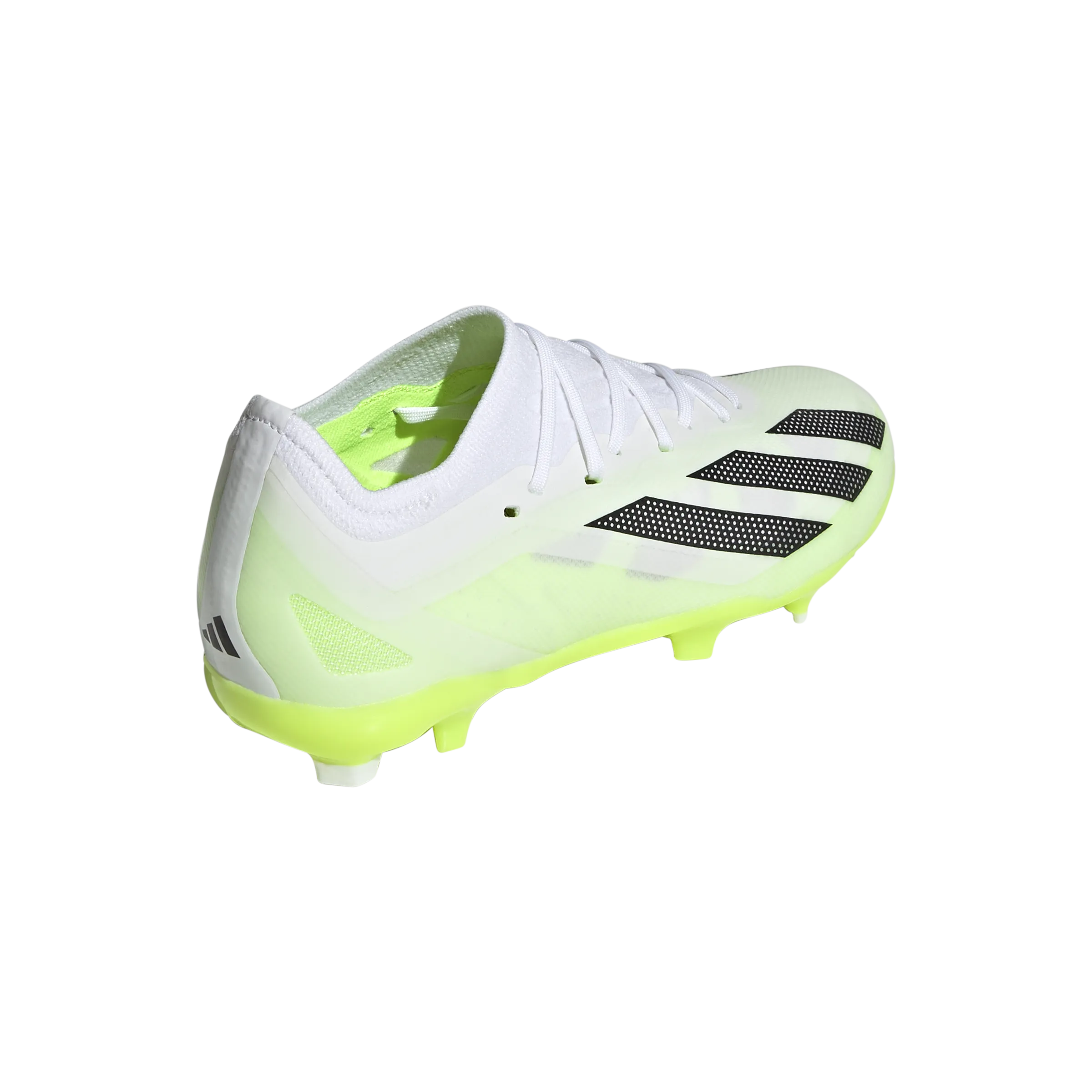 Adidas X Crazyfast .1 FG J - Cloud White/Core Black/Lucid Lemon