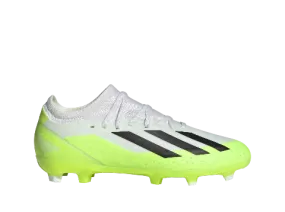 Adidas X Crazyfast .3 FG J - Cloud White/Core Black/Lucid Lemon
