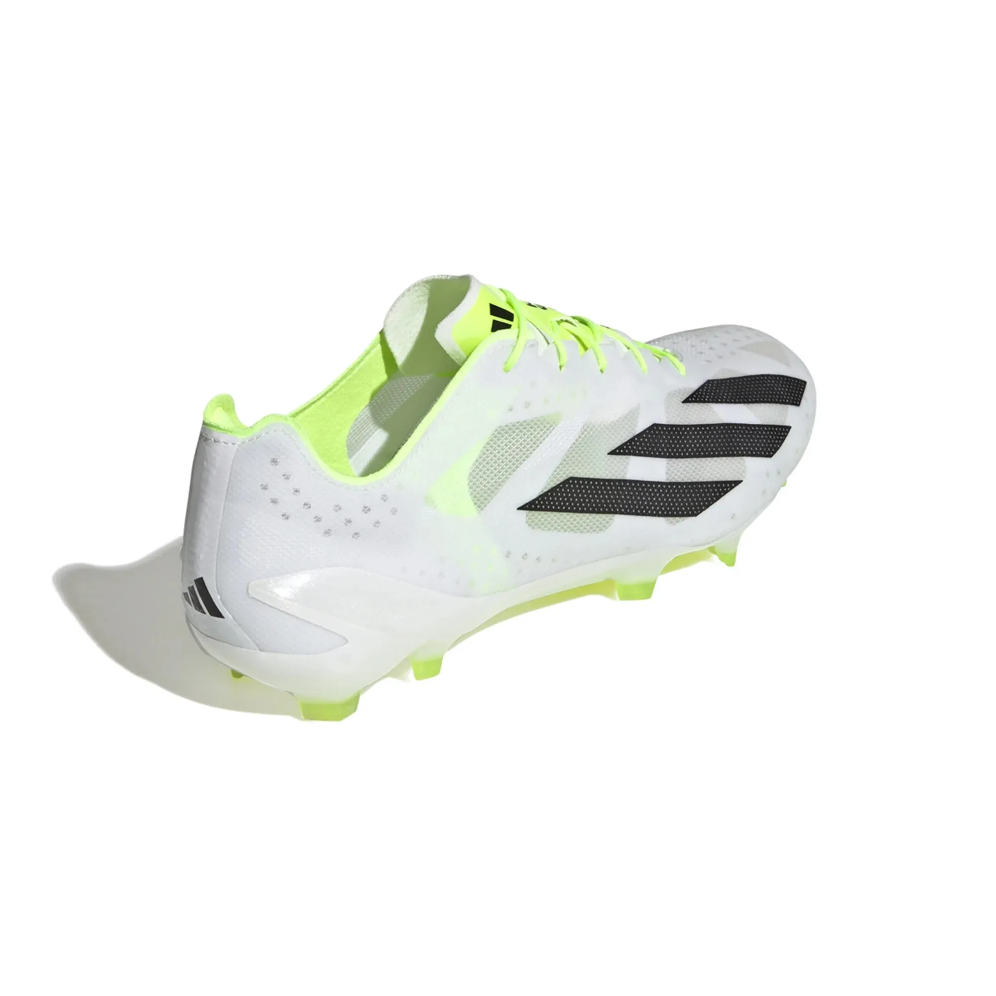 adidas X CrazyFast  FG Firm Ground Soccer Cleat - White/Core Black/Lucid Lemon