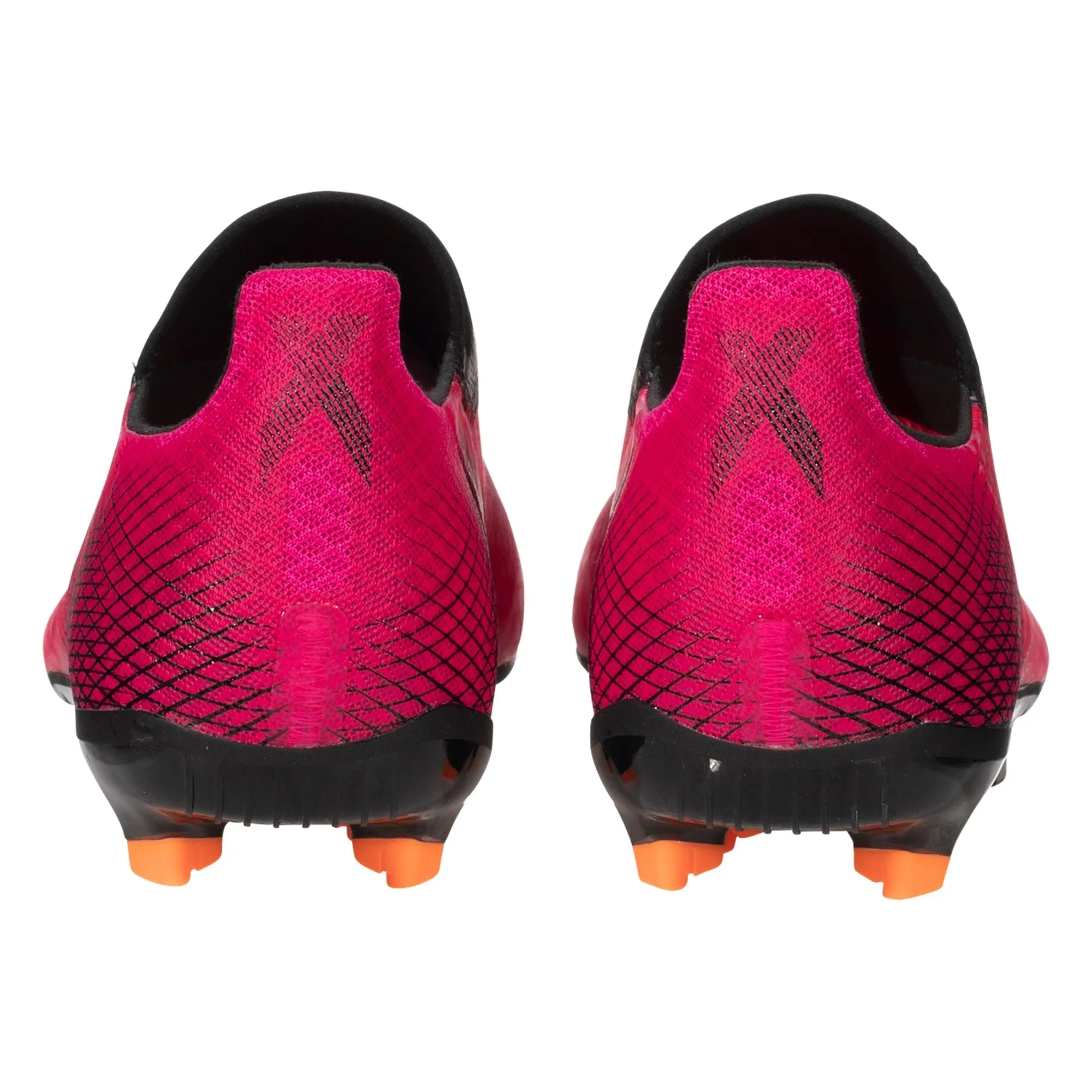 adidas X Ghosted.3 Laceless Firm Ground Cleat -  Shock Pink / Core Black / Screaming Orange