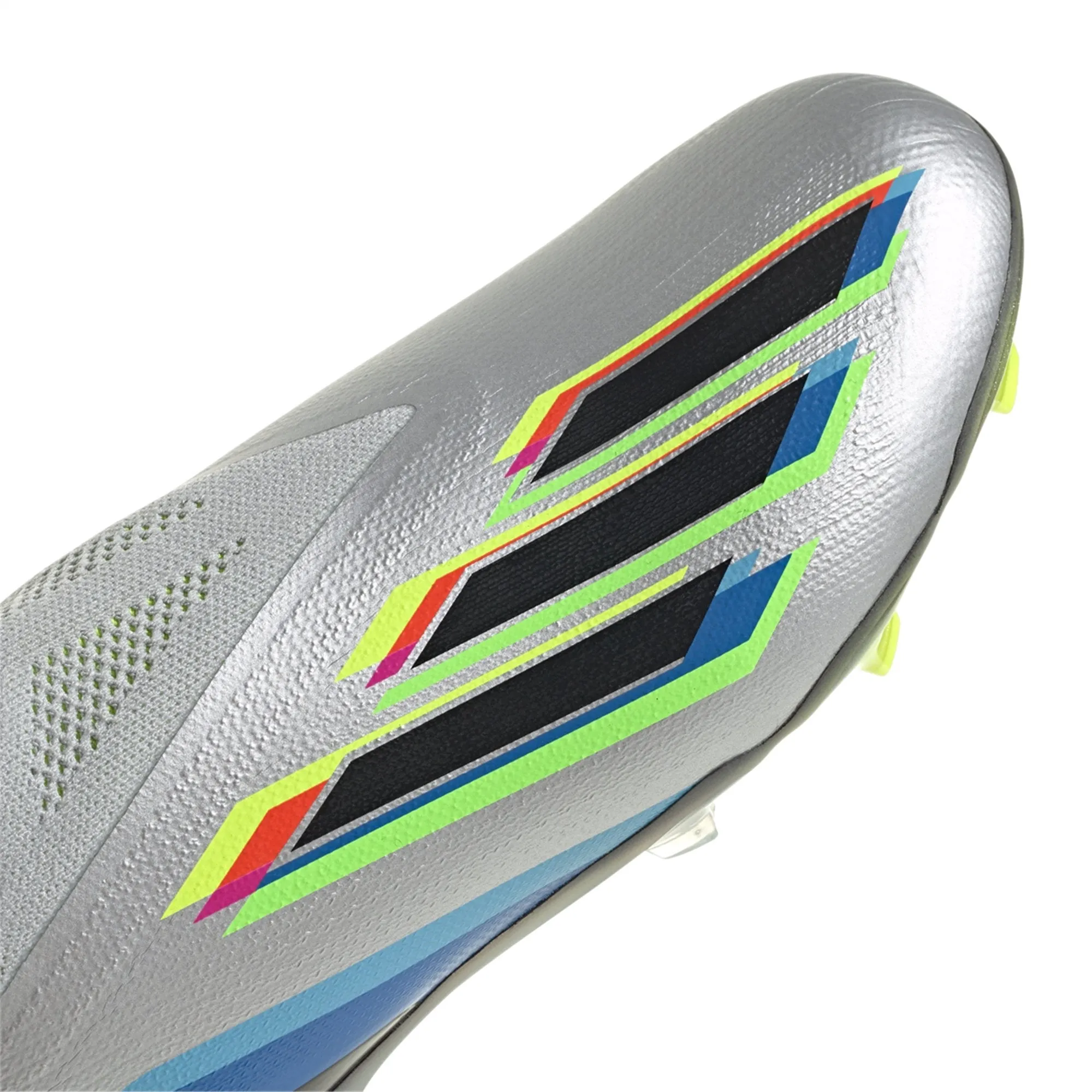 adidas X Speedportal  FG Junior Firm Ground Soccer Cleat - Metallic Silver/Core Black/Solar Yellow
