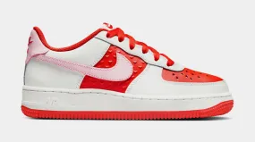 Air Force 1 Low Valentines Day Grade School Lifestyle Shoes (Summit White/Pink Foam/Light Crimson/Fire Red)