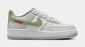 Air Force 1 LV8 Year Of The Snake Grade School Lifestyle Shoes (Sail/White/Light Bone/Olive Aura)