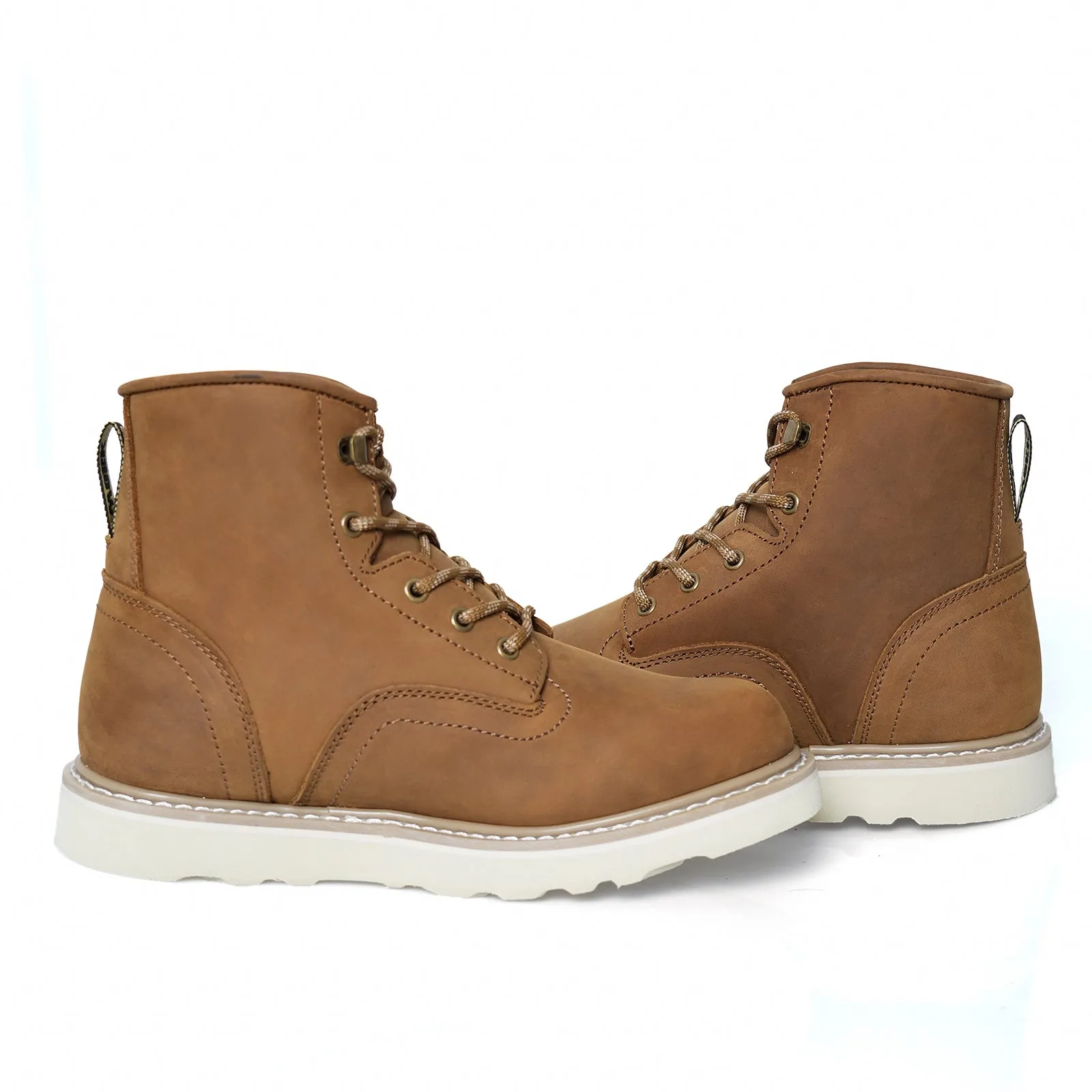 HVB805 - 6'' Soft Toe Retro Non-slip Water Resistant Men's Safety Work Boots