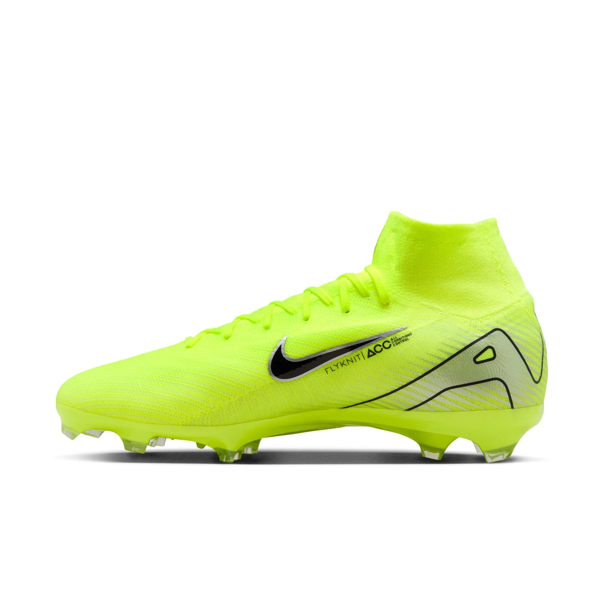 Nike Mercurial Superfly 10 Pro FG Soccer Cleats- Volt/Black