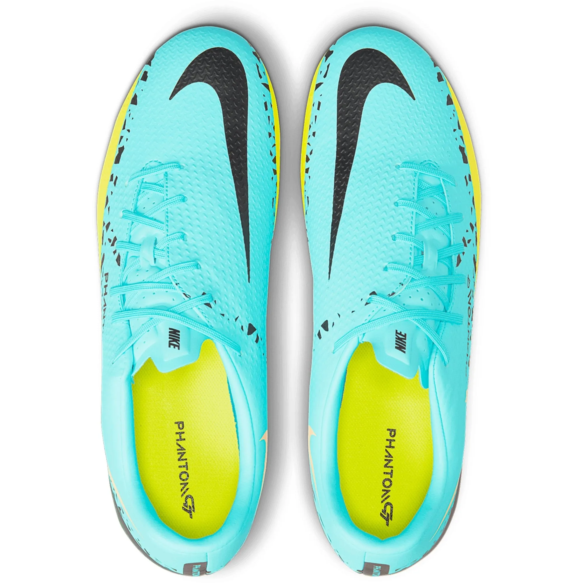 Nike Phantom GT2 Academy FG/MG Soccer Cleats - Glacier Ice/Black/Yellow Strike