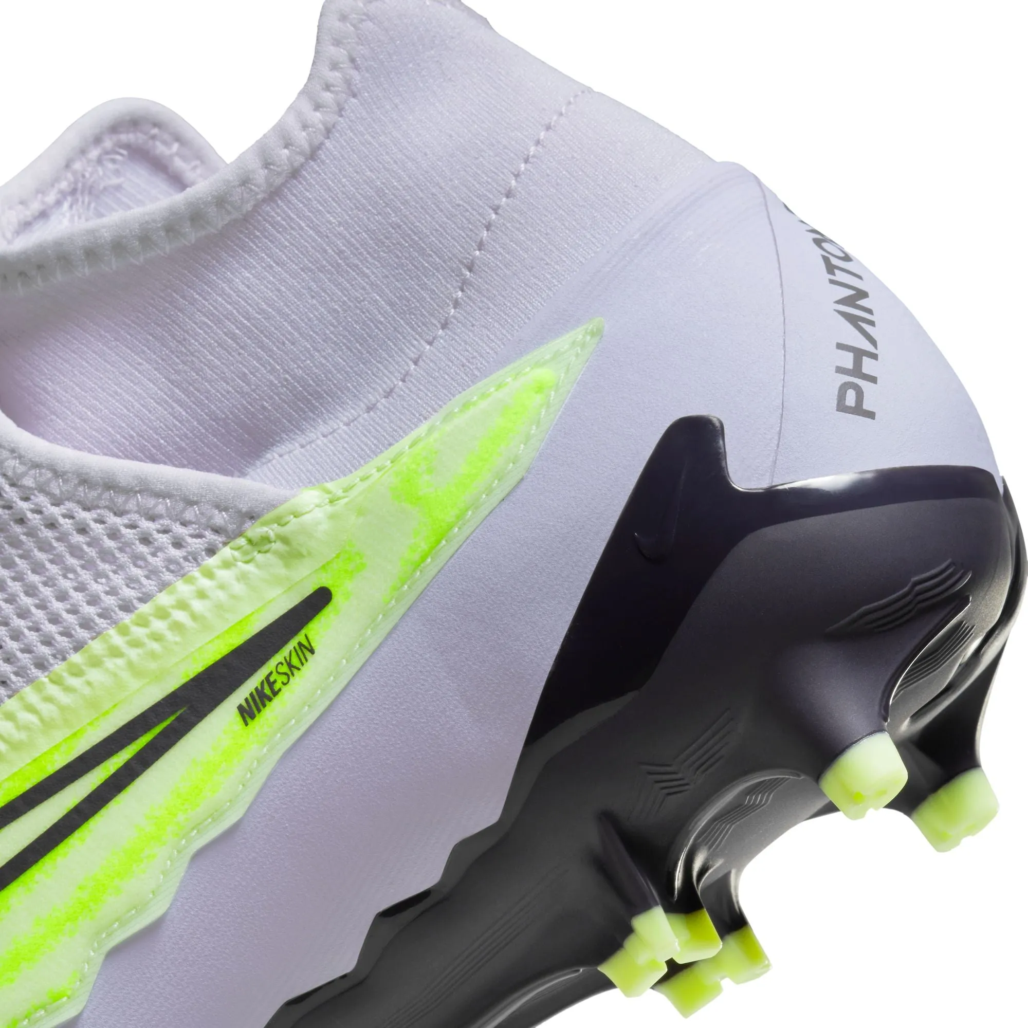 Nike Phantom GX Pro DF FG Firm Ground Soccer Cleats - BarelyVolt/Grey/Grape