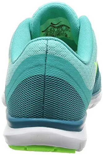 NIKE WOMENS FLEX TRAINER 6 TRAINING SHOE, HYPER TURQ/ELCTR GRN/ENRGY/HYPR, 9