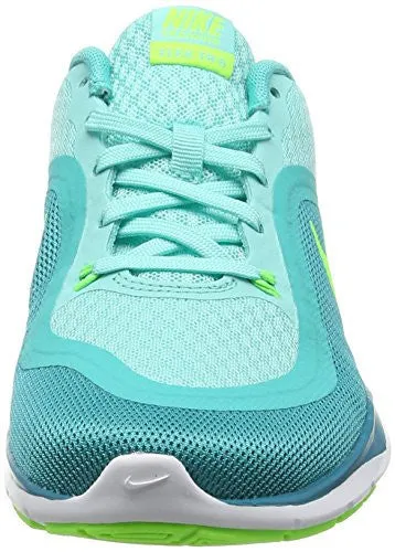 NIKE WOMENS FLEX TRAINER 6 TRAINING SHOE, HYPER TURQ/ELCTR GRN/ENRGY/HYPR, 9