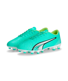 Puma Ultra Play Soccer Cleats 107224 03 ELECTRIC PEPPERMINT-PUMA WHITE-FAST YELLOW