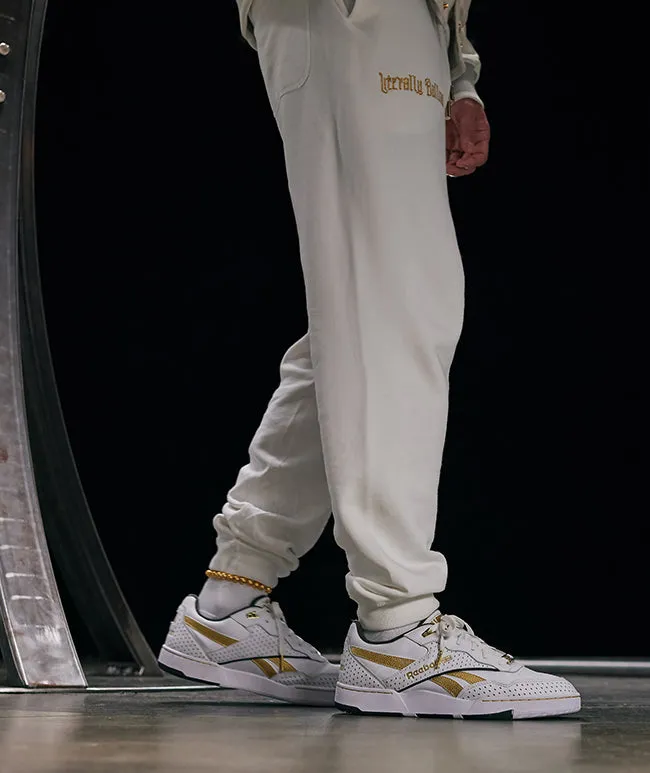 Reebok Footwear Men Victor Solomon BB 4000 II Basketball Shoes WHITE/GOLD/PUREGREY8