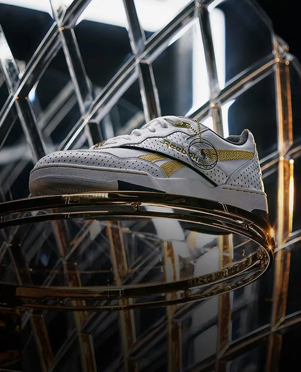 Reebok Footwear Men Victor Solomon BB 4000 II Basketball Shoes WHITE/GOLD/PUREGREY8