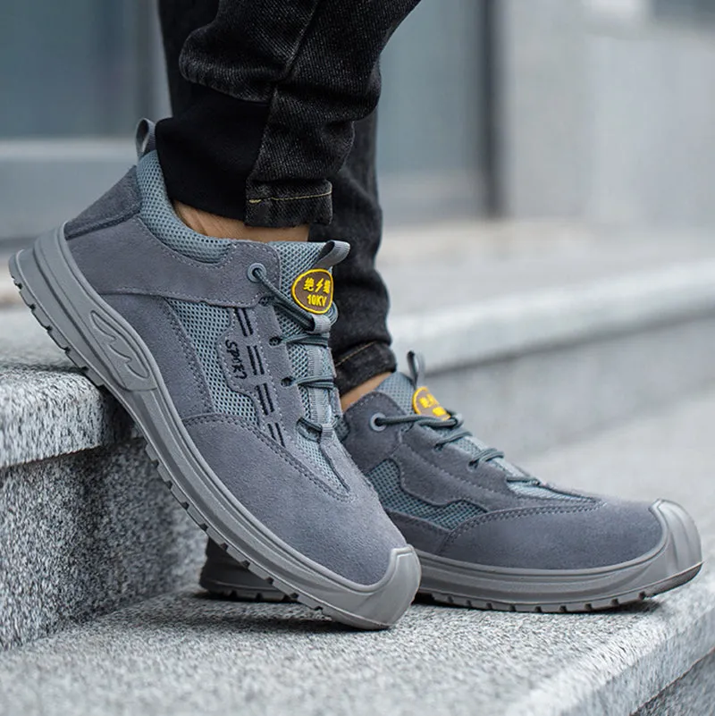 Steel Toe Shoes for Men Women Lightweight Comfortable Work Shoes Indestructible Slip Resistant Safety