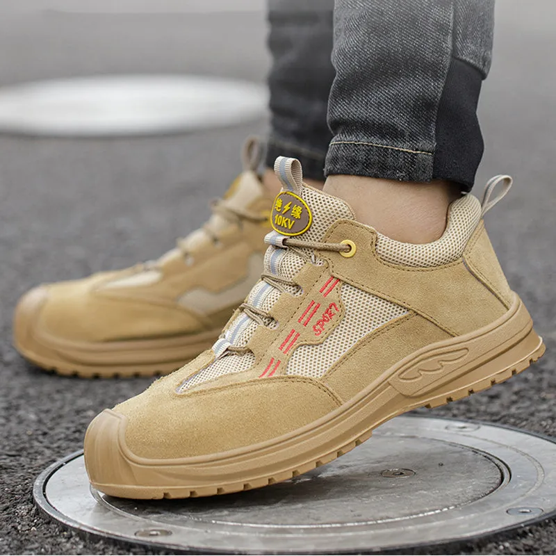 Steel Toe Shoes for Men Women Lightweight Comfortable Work Shoes Indestructible Slip Resistant Safety
