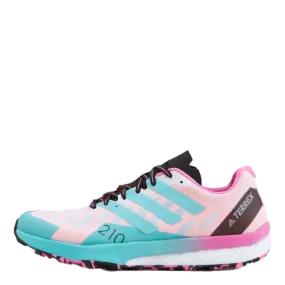 Terrex Speed Ultra Trail Running Shoes Cloud White / Acid Mint / Screaming Pink
