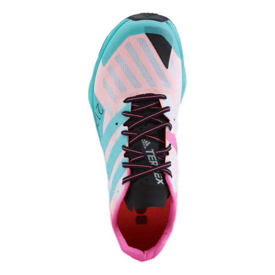 Terrex Speed Ultra Trail Running Shoes Cloud White / Acid Mint / Screaming Pink